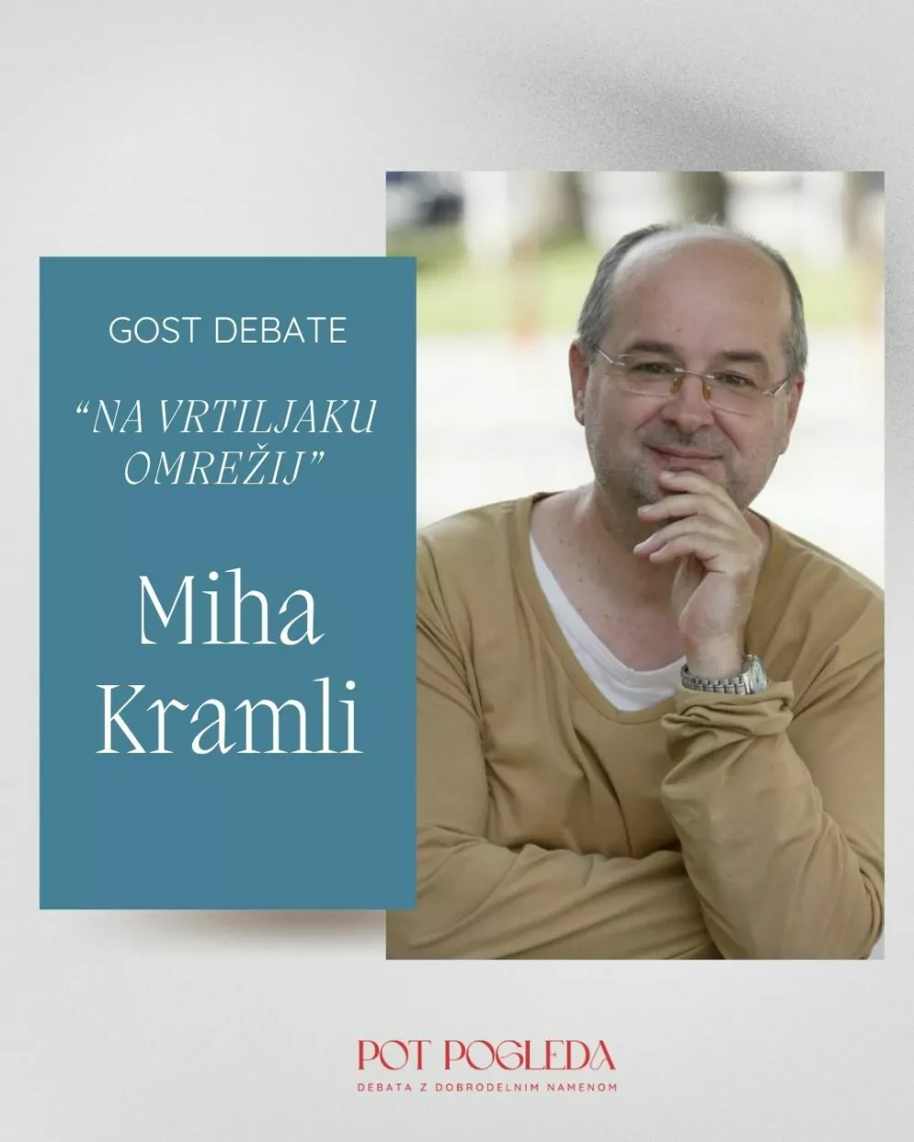 Terapevt in vodja centra za zdravljenje odvisnosti Miha Kramil / Foto: Lea Malen&scaron;ek