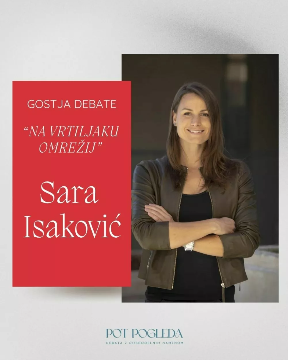 Gostja bo tudi Sara Isaković / Foto: Lea Malen&scaron;ek