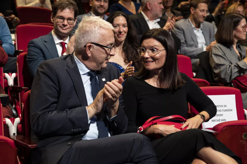 GZS - Mitja Goren&scaron;ček in DNEVNIK MEDIJI - Tatjana Tanackovič (Foto: Katja Kodba)