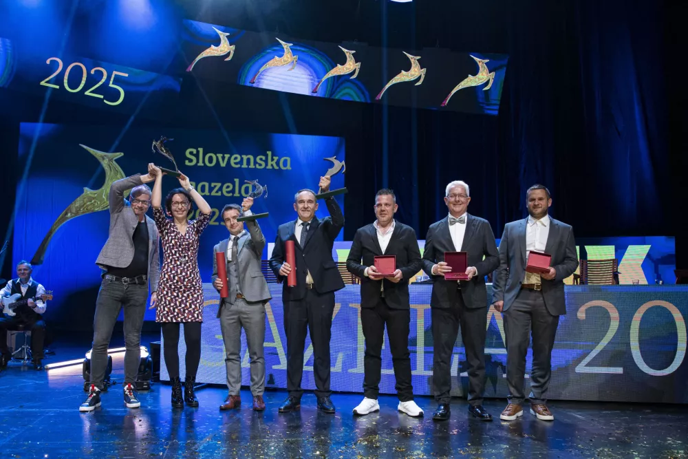 DOCENTRIC - Jurij Leskovec in Ana Gligorijević, JAFRAL - Frenk Smrekar, ACRYFORM - Stanislav Habinc, ROSI TEH - Roman Mikolič, GONZAGA PRO - Iztok Bizjak in ELEKTRO UGOV&Scaron;EK - Klemen Ugov&scaron;ek (Foto: Katja Kodba)