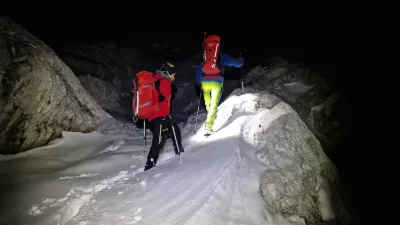 Re&scaron;evalci GRS Kamnik so iz bivaka pod Skuto re&scaron;evali planince. 