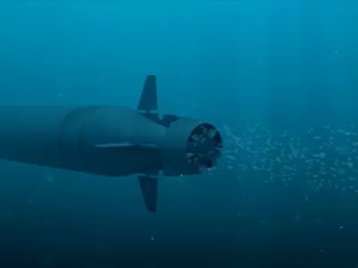 Russia's Poseidon nuclear-capable system is seen in this still image taken from an animated video released on July 19, 2018. Russian Defence Ministry/Handout via REUTERS ATTENTION EDITORS - THIS IMAGE HAS BEEN SUPPLIED BY A THIRD PARTY. NO RESALES. NO ARCHIVES. MANDATORY CREDIT.