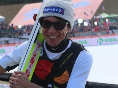 Planica 2024, Noriaki Kasai. Foto: Tatjana Pihlar 