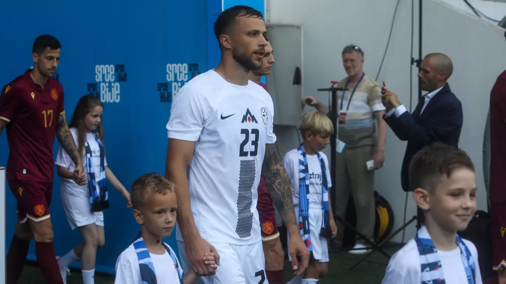 - David Brekalo.- 08.06.2024. - Prijateljska nogometna tekma pred nastopi na Evropskem nogometnem prvenstvu EURO 2024 v Nemčiji med Slovenijo in Bolgarijo.//FOTO: Bojan Velikonja