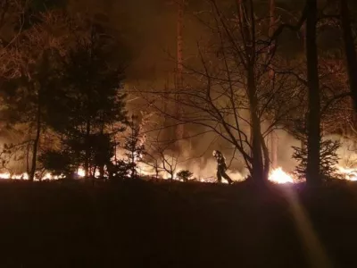 Ga&scaron;enje požara na Rožniku. 