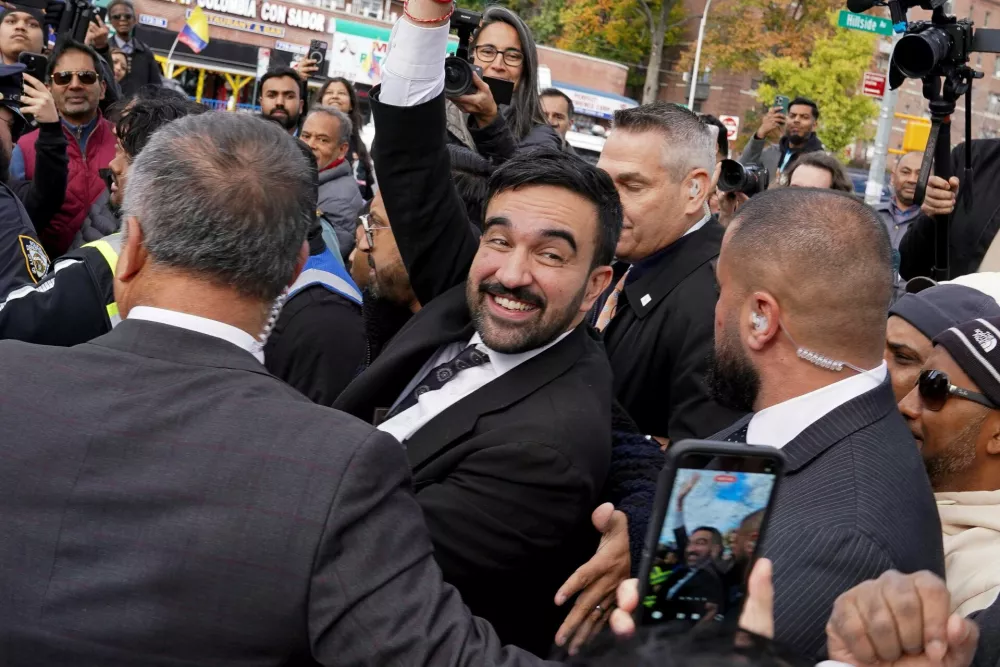 Democratic candidate for New York City mayor, Zohran Mamdani, attends a campaign event on the final weekend before the 2025 New York City mayoral election in the Queens borough of New York City, U.S., November 1, 2025.  REUTERS/Ryan Murphy