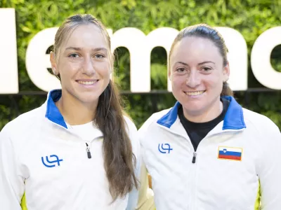 Kaja JuvanTamara Zidan&scaron;ek06.11.2025 -Tenis, konferencaFOTO: Nik Erik Neubauer