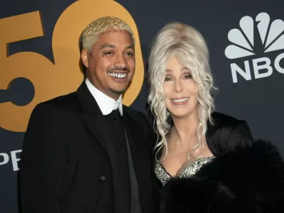 SNL50: The Anniversary Special-ArrivalsFeaturing: Alexander Edwards and CherWhere: New York, New York, United StatesWhen: 17 Feb 2025Credit: Janet Mayer/INSTARimages.com,Image: 965006836, License: Rights-managed, Restrictions:, Model Release: no