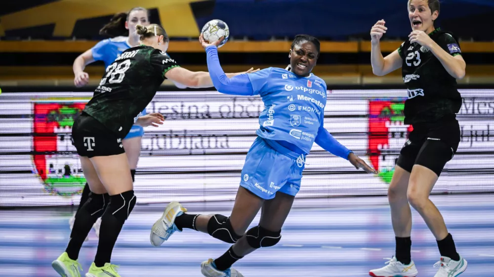 Grace Zaadi05.10.2025 Krim OTP Group Mercator - Ferencvaro&scaron; v četrtem krogu evropske lige prvakinj, dvorana TivoliFoto: Nik Erik Neubauer