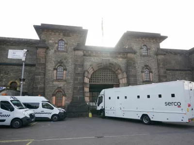 FILE - A general view of HMP Wandsworth in southwest London on Sept. 6, 2023. (Yui Mok/PA via AP, File)