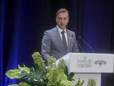 Robert Golob- 13.10.2025 - NATO - plenarno zasedanje Parlamentarne skup&scaron;čine Nata, na katerem bo imel nagovor med drugim premier Robert Golob, osrednji govornik pa bo generalni sekretar zavezni&scaron;tva Mark Rutte//FOTO: Jaka Gasar