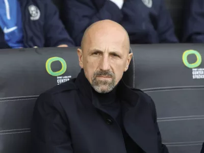 trener Celja Damir Krznar 02.03.2024 - nogomet - Olimpija &ndash; Celje, Prva liga Telemacha, 24. krog://FOTO: Luka Cjuha