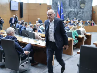 Janez Jan&scaron;a- 07.07.2025 - začetek redne seje DZ s poslanskimi vpra&scaron;anji ministrskemu zboru; DZ, velika dvorana, &Scaron;ubičeva 4, LJUBLJANA​//FOTO: Jaka Gasar