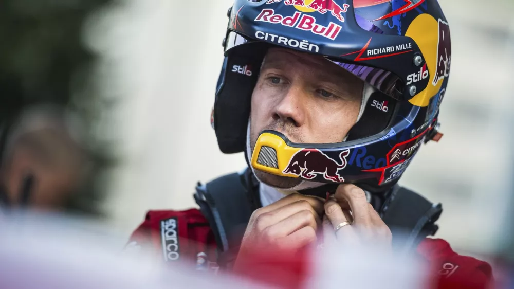 Ogier Sebastien before first stage of WRC Finland 2019. Photo/Petr Skrivanek (CTK via AP Images)