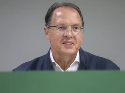 predsednik NK Olimpija Adam Delius - 04.07.2022 &ndash; Nogometni klub NK Olimpija - imenovanje novega glavnega trenerja //FOTO: Jaka Gasar