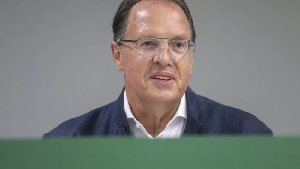 predsednik NK Olimpija Adam Delius - 04.07.2022 &ndash; Nogometni klub NK Olimpija - imenovanje novega glavnega trenerja //FOTO: Jaka Gasar