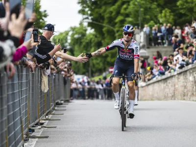 Primoz Roglic of Red Bull Bora Hansgrohe is seen during Giro di Italia in Treviso, Italy on May 24, 2025. // Charly L&oacute;pez / Red Bull Content Pool // SI202505240846 // Usage for editorial use only // 