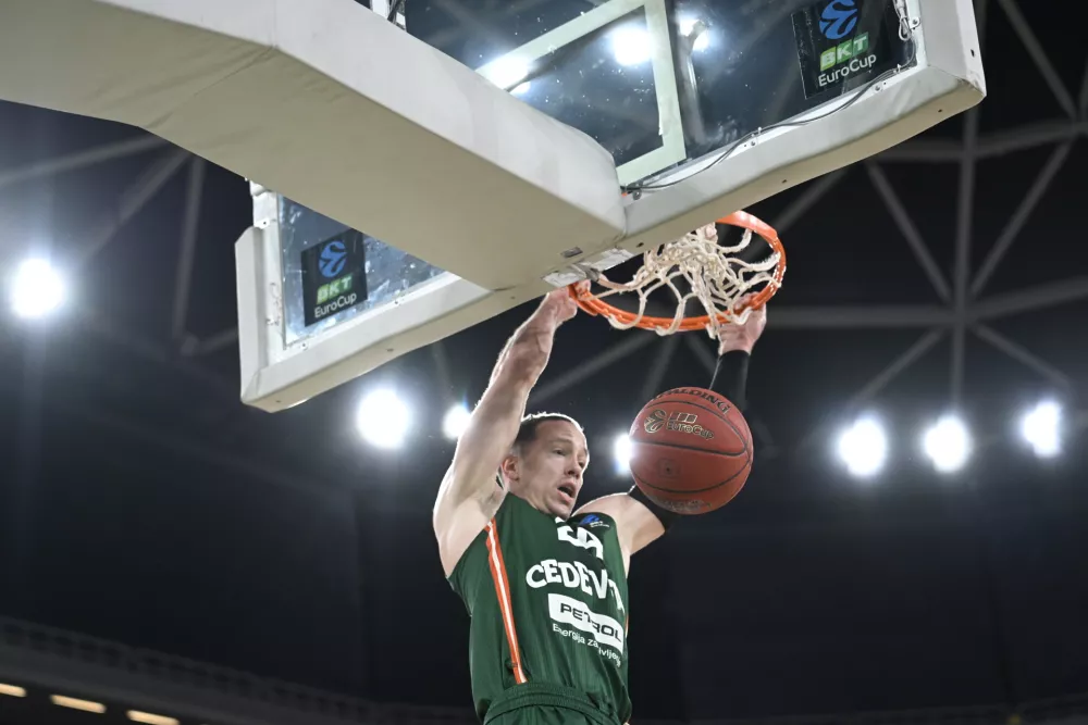12.11.2025 Cedevita Olimpija - Umana Reyer Benetke v sedmem krogu evropskega pokala...FOTONik Erik Neubauer