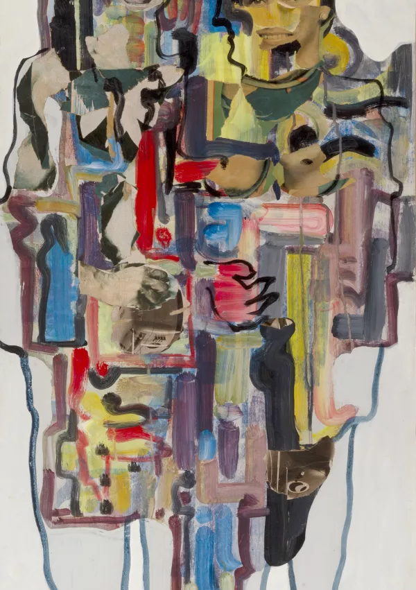 Motto &raquo;Progresso&laquo;, Bozzetto No. 6, b. d., kolaž, vezana plo&scaron;ča, 89 x 50 cm (foto: GM) / Foto: Gm