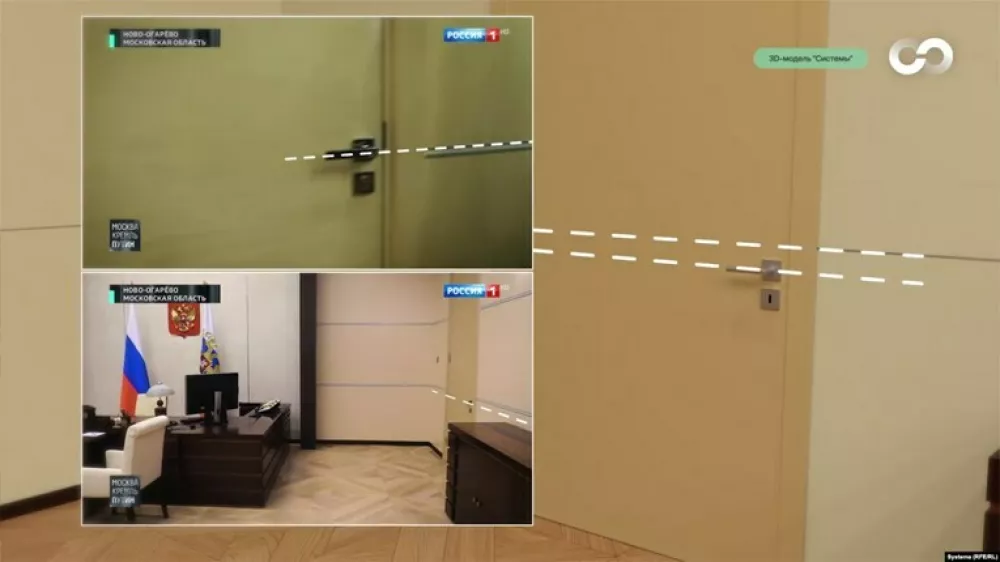 Eden od domnevnih dokazov za trditve novinarjev je položaj kljuke na vratih. Vir: RSE