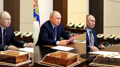 Putin naj bi imel tri skoraj idntične pisarne. Vir: RSE