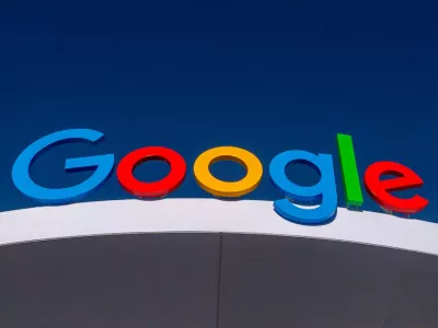 FILED - 09 January 2024, US, Las Vegas: The Google logo is pictured on the Internet company's pavilion at the CES technology trade fair in Las Vegas. Photo: Andrej Sokolow/dpa