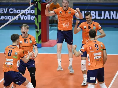 13.11.2025 ACH Volley - Dinamo Bukare&scaron;ta v drugem krogu kvalifikacij za evropsko ligo prvakovFoto: Nik Erik Neubauer