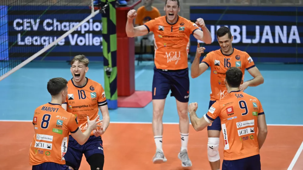 13.11.2025 ACH Volley - Dinamo Bukare&scaron;ta v drugem krogu kvalifikacij za evropsko ligo prvakovFoto: Nik Erik Neubauer