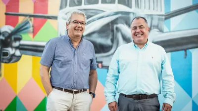 Fernando Catalano, Micael Carmo and team (BR), nominated for the European Inventor Award 2024 in the category Non-EPO CountriesQuieter jets with lower carbon dioxide emissions, invention of Fernando Catalano, Micael Carmo and team (BR), nominated for the European Inventor Award 2024 in the category Non-EPO countries. / Foto: Epo