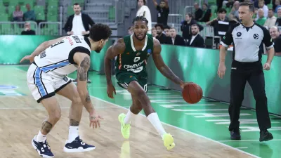 DJ Stewart19.11.2025 - Cedevita Olimpija - Hamburg košarka evropski pokalFoto: Luka Cjuha