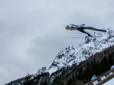 Domen Prevc30.03.2025 - finale svetovnega pokala v smučarskih skokih, mo&scaron;ki, posamična tekma; PLANICA 2025Foto: Luka Cjuha