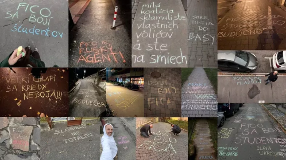 grafiti kredne revolucije na slova&scaron;kem