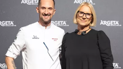 Mojmir &Scaron;iftar in Darja Teržan, izvr&scaron;na direktorica Atlantic Grupe. F Žiga Intihar