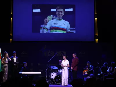 17.11.2025 - Večer zvezd - slavnostna podelitev nagrad najbolj&scaron;im kolesarjem in kolesarkam v Sloveniji. KolesarstvoFoto: Luka Cjuha