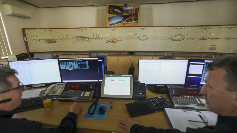 Prometni center - 19.12.2023 &ndash; Slovenske železnice (SŽ) &ndash; Železni&scaron;ka postaja Ljubljana &ndash; potni&scaron;ki promet &ndash; center za vodenje prometa //FOTO: Luka Cjuha