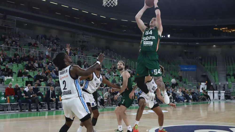 19.11.2025 - Cedevita Olimpija - Hamburg ko&scaron;arka evropski pokalFoto: Luka Cjuha