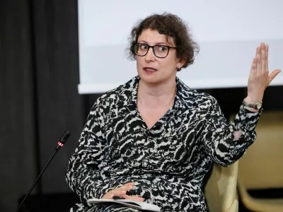 Bled, Rikli Balance Hotel.Mednarodna konferenca Blejski strateski forum 2023.Razprava z naslovom Ucinkovita orodja za zagotavljanje odgovornosti za grozodejstva: Pogodba MLA.Odvetnica na tozilstvu Mednarodnega kazenskega sodisca Beti Hohler.
