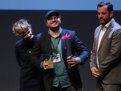 - Nagrada Vodomelc za film Modra čaplja,Prejemnik producent G&aacute;bor Osv&aacute;th- 22.11.2025. - 36. filmski festival Liffe. Podelitev nagrad.//FOTO: Bojan Velikonja