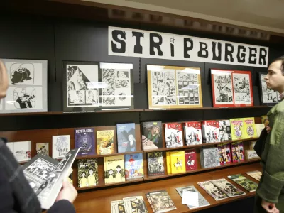 - razstave stripov slovenskih avtorjev, ki so pri Stripburgerju izdali tudi samostojna dela - ///FOTO: Luka Cjuha