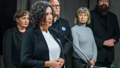 Ljubljana, DZ.Izjava zaveznistva Moje zivljenje, moja pravica ob zakljucku referendumske kampanje.Poslanka Svobode Tereza Novak.