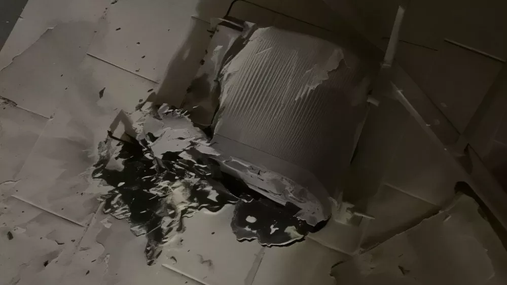 Pekač je eksplodiral in začel močno goreti. Foto: bralka