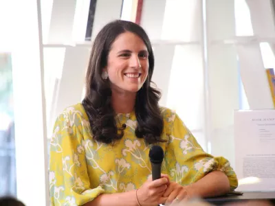 August 31, 2019, New York, New York, USA: TATIANA SCHLOSSBERG at talk and signing for her book ''Inconspicuos Consumption:The Environmental Impact You Don't Know You Have'',.Book Hampton, East Hampton, NY.August 31, 2019.Photos by, Photos Inc.,Image: 468807802, License: Rights-managed, Restrictions:, Model Release: no