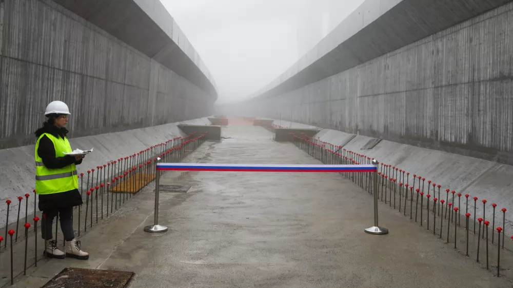 simbolična fotografija, viadukt Gabrovica, gradbeni&scaron;tvo, EU sredstva, kohezijska evropska sredstva, državna infrastruktura.  - 12.12.2023 &ndash; Viadukt Gabrovica - otvoritev - končana glavna gradbena dela na viaduktu Gabrovica v organizaciji družbe 2TDK //FOTO: Bojan Velikonja