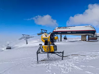 Začetek zasneževanja na Krvavcu F: RTC Krvavec