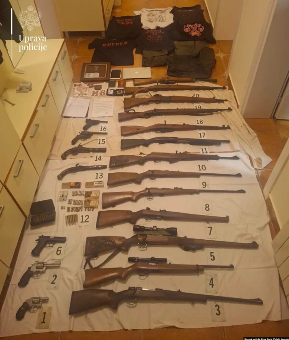 Črna gora, proruski plačanci, policija, hi&scaron;na preiskavaNovember 2025