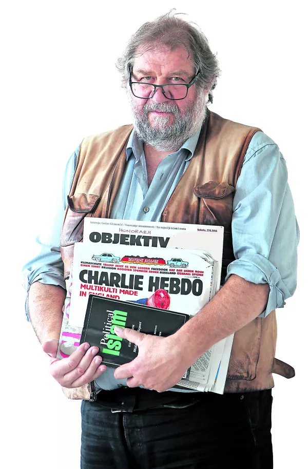 14.06.2017 - Ervin Hladnik Milhar&Auml;i&Auml;, kolumnist- Dnevnik 2017 - portreti za komentarje in kolumne - kolumnisti - novinarji - novinar//FOTO: Toma&Aring;&frac34; Skale ------PERMANENT !!!COLOR za kolumno