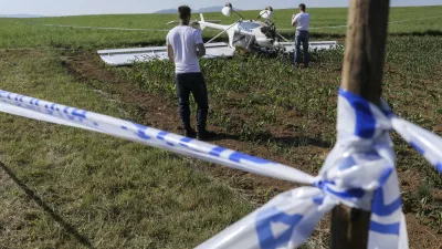 - 10.06.2014 Grosuplje - letalska nesreča - pri prisilnem pristanku med Cikavo in Grosupljem strmoglavilo ultralahko letalo, pri čemer se je zaradi razmočenega terena letalo prevrnilo    //FOTO: Jaka Gasar