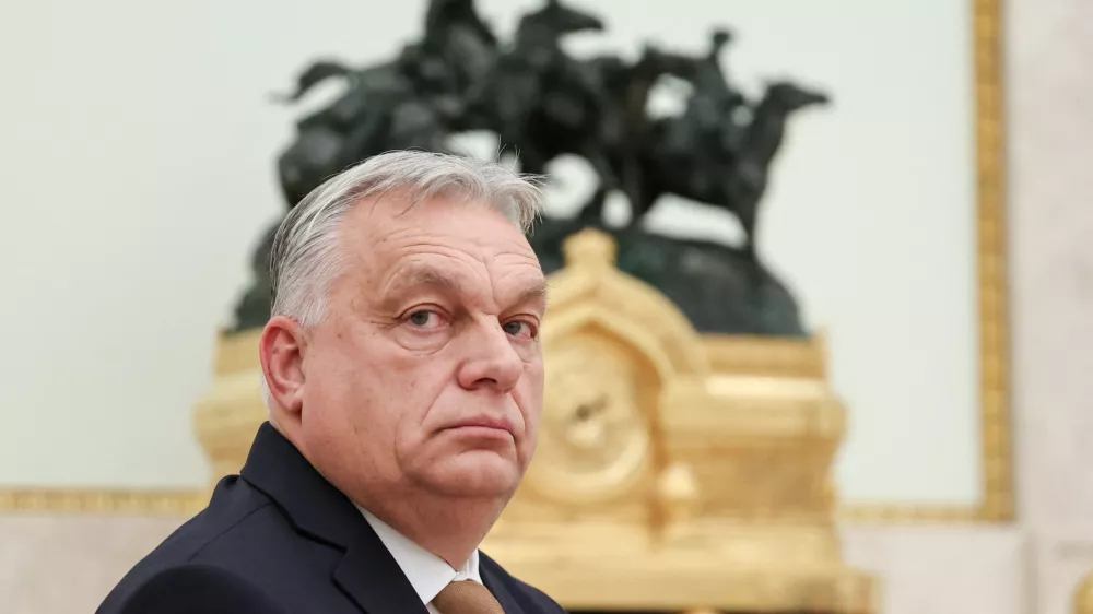 Hungarian Prime Minister Viktor Orban attends a meeting with Russian President Vladimir Putin in Moscow, Russia, November 28, 2025. Sputnik/Alexander Kazakov/Pool via REUTERS ATTENTION EDITORS - THIS IMAGE WAS PROVIDED BY A THIRD PARTY.
