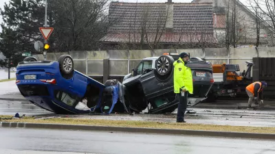 26.11.2025 - Prometna nesreča - &Scaron;martinska cesta - policijaFoto: Luka Cjuha