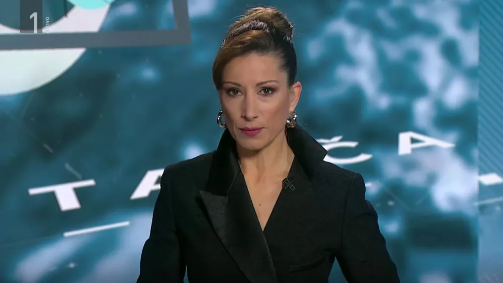 Erika Žnidar&scaron;ič med oddajo / Foto: zajem zaslona